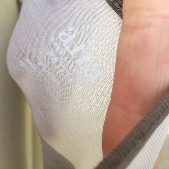 A.N.A Cold Shoulder Short Sleeve Stripped Top Women's size Petite Small - Picture 8 of 8